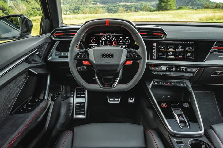 2025 Audi RS 3 interior, dash and steering