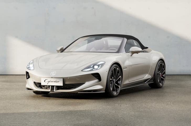 MG Cyberster in silver MG Cyberster in silver