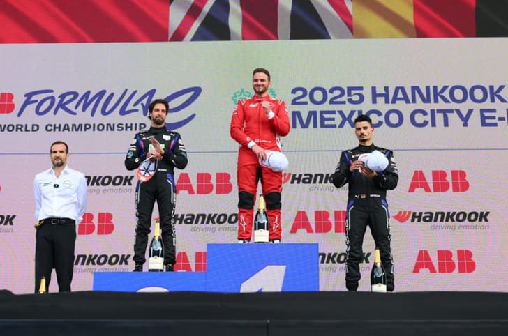 Formula E Mexico podium 2025 Formula E Mexico City E-Prix podium