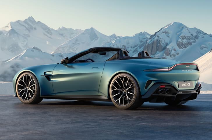 Aston Martin Vantage Roadster 2025 rear static Aston Martin Vantage Roadster 2025 rear static