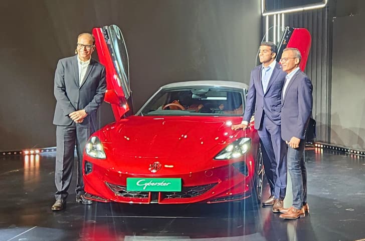 MG Cyberster at Auto Expo 2025