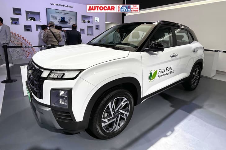 Hyundai Creta 1.0 Flex Fuel shown at Auto Expo 2025