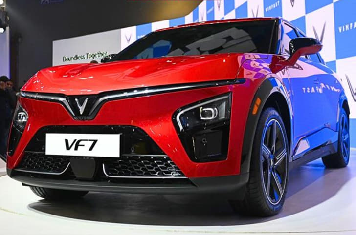 Vinfast VF 7 at the Auto Expo 2025