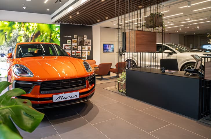 Porsche Macan India showroom Porsche Macan India showroom