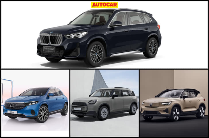 BMW iX1 LWB vs Mercedes EQA vs Mini Countryman Electric vs Volvo EX40