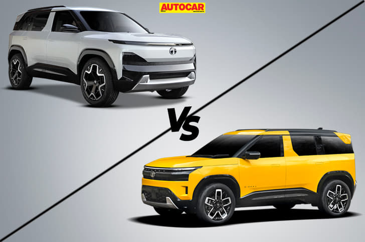 Tata Sierra vs Sierra EV Tata Sierra vs Sierra EV