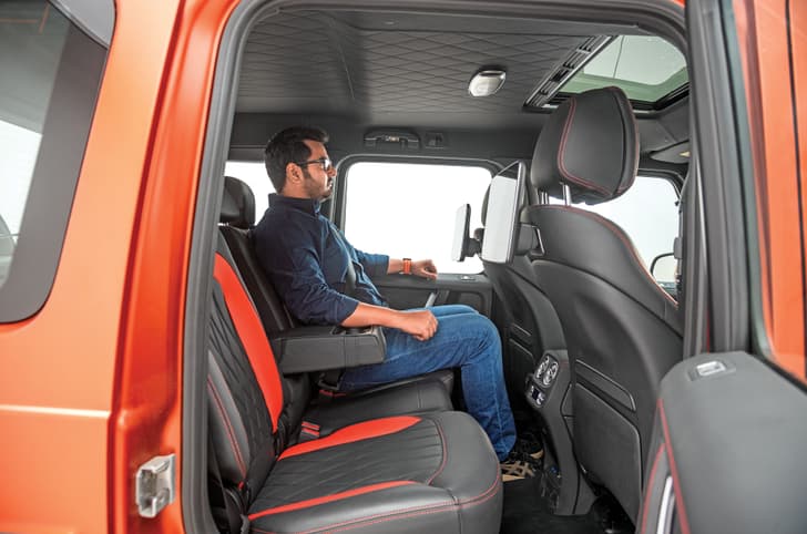 Mercedes AMG G 63 rear seats Mercedes AMG G 63 rear seats