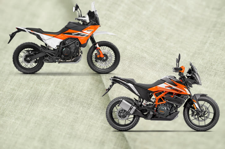 KTM 390 Adventure weight, seat height, features, design