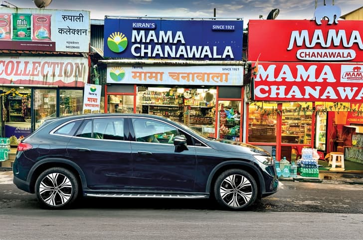 Mercedes EQE SUV 500 side static Mahabaleshwar Mercedes EQE SUV 500 side static Mahabaleshwar