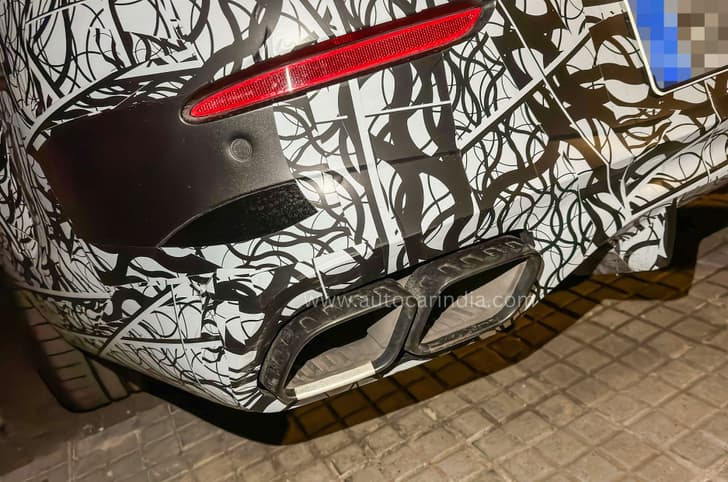 Quad exhaust tips of AMG GLE 63 coupe
