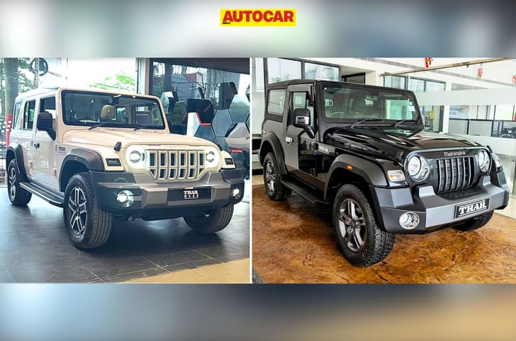 Mahindra Thar Roxx and Thar 3 door showroom