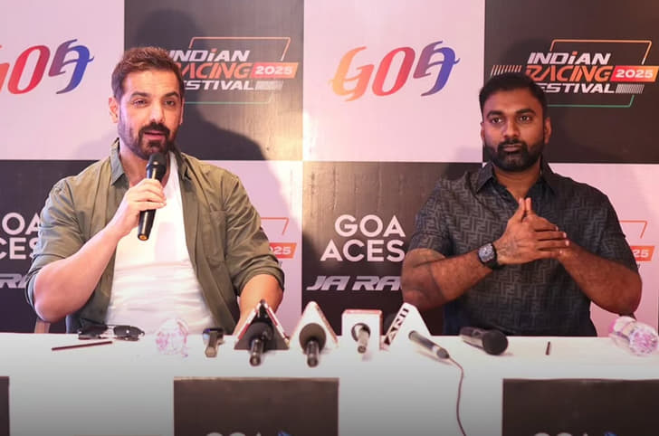 John Abraham, Akhilesh Reddy Goa street circuit Indian Racing League