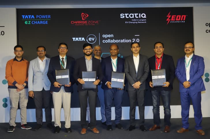Tata EV MoU with Tata Power, Zeon, Charge Zone and Statiq