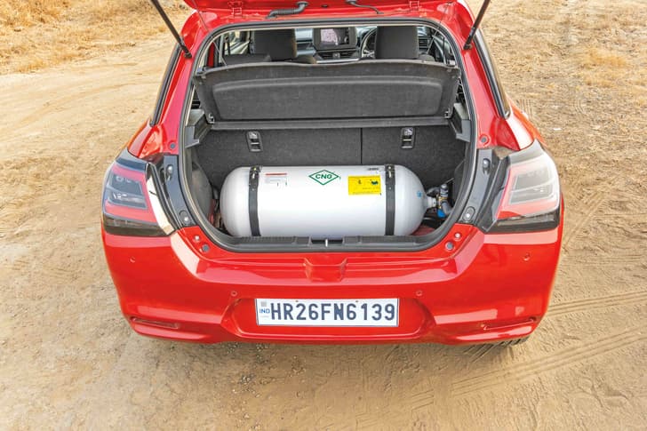 Swift CNG boot Swift CNG boot