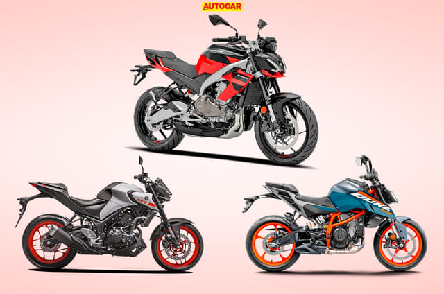 Aprilia Tuono 457 vs rivals: Specification compared