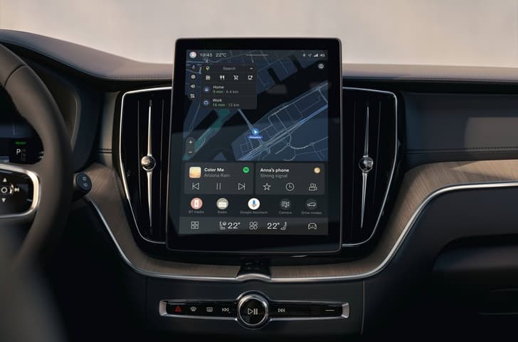 2025 volvo xc60 facelift infotainment screen