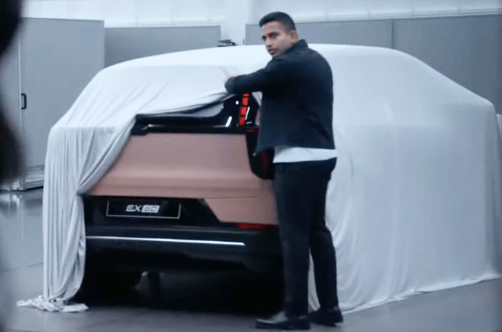 Volvo EX60 seen for first time before 2026 launch