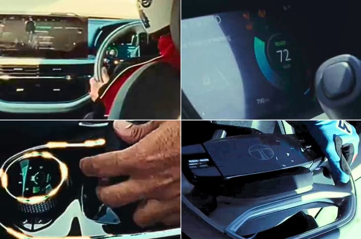 Tata Harrier EV interior Tata Harrier EV interior