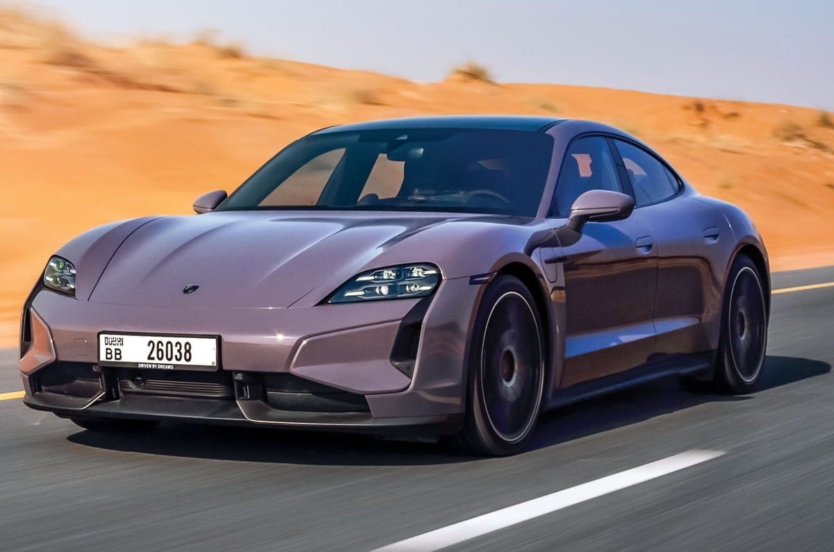 Porsche Taycan Turbo facelift review 2025 test drive features