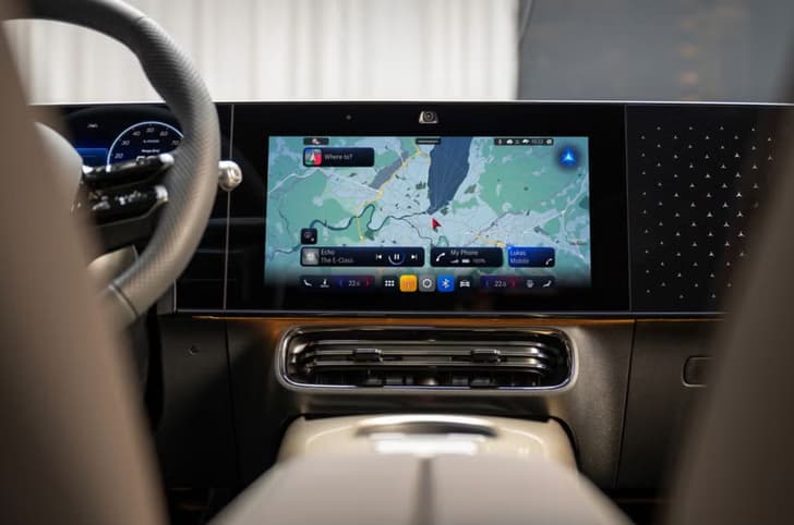 Mercedes Benz CLA EV interior 