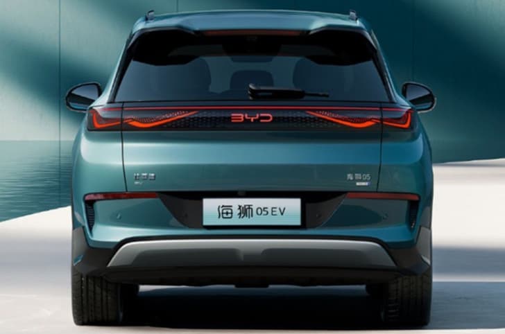 byd sealion 5 ev byd sealion 5 ev rear