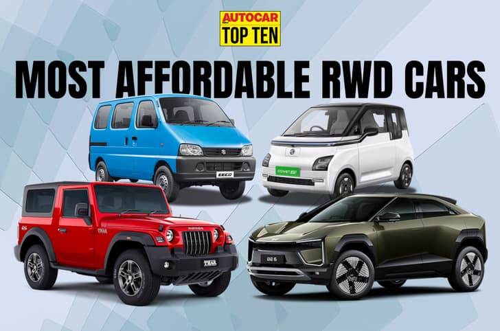 10 most affordable rear wheel drive cars in India