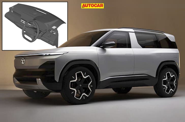 Tata Sierra EV interior leaked