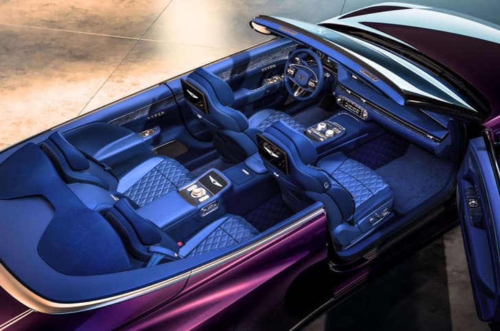 Genesis X Gran convertible concept top shot