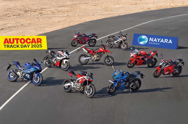 Bajaj Pulsar 400, Aprilia Tuono 457, Yamaha R3, TVS Apache RR 310, Autocar Track Day bikes 2025