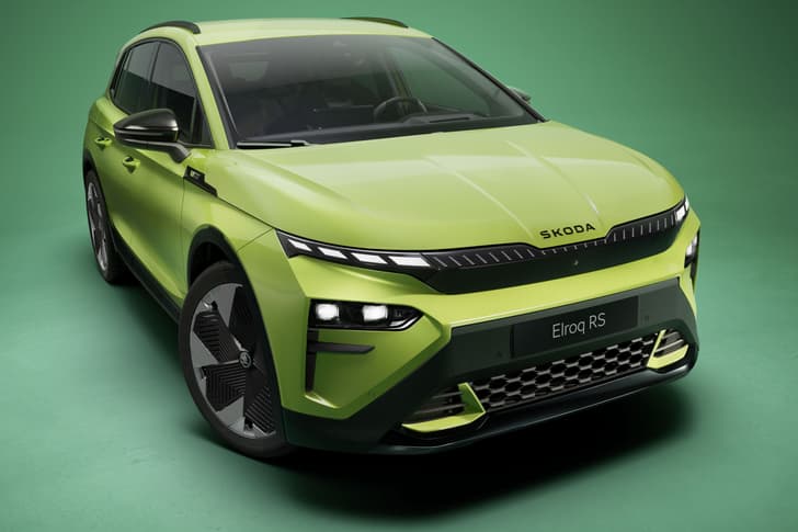 skoda elroq vrs front three quarter