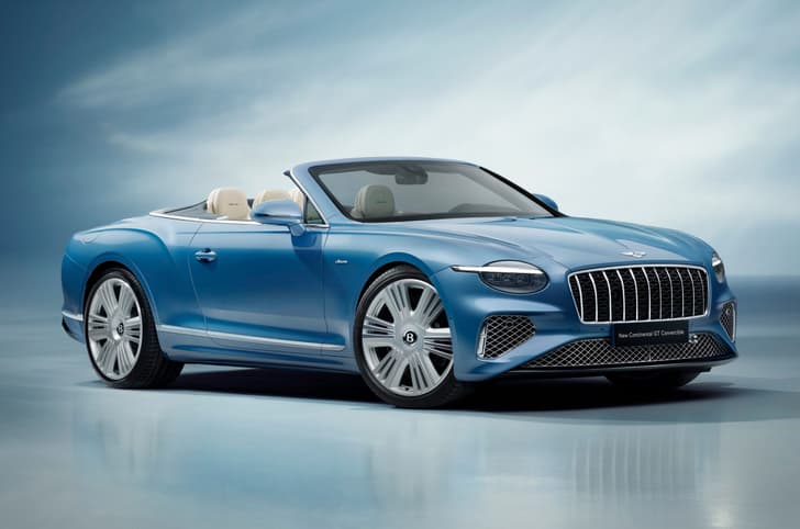 Continental GT convertible three quarter shot
