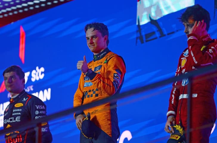 2025 F1 Saudi Arabian GP podium