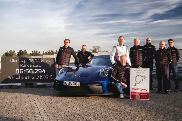 porsche 911 gt3 nurburgring lap time manual car record