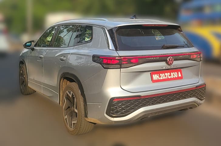 volkswagen tayron india spy shot
