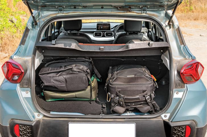 Tata Punch CNG boot space Tata Punch CNG boot space