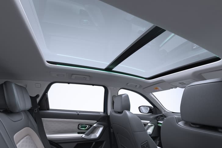 Tata Harrier EV panoramic sunroof Tata Harrier EV panoramic sunroof