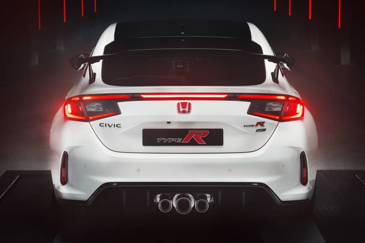 honda civic type r ultimate edition rear in studio honda civic type r ultimate edition rear in studio