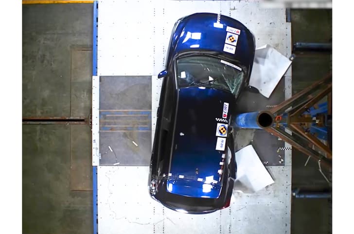 Maruti Baleno BNCAP top side crash image