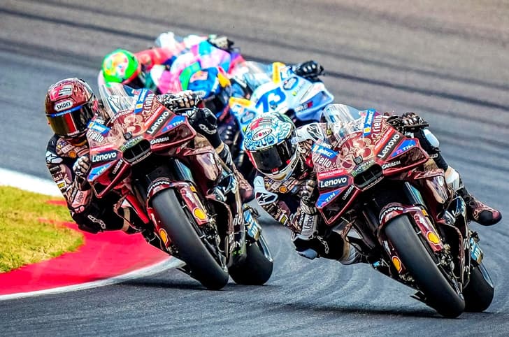 Marc Marquez riding at the Italian GP 2025