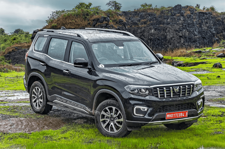 Mahindra Scorpio N black exterior lights alloy wheels