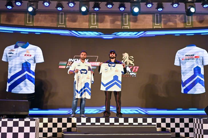Akhilesh Reddy and Kichcha Sudeepa Racing Promotions Pvt. Ltd. Chairman and MD Akhilesh Reddy (left) and Kichcha Sudeepa (right)