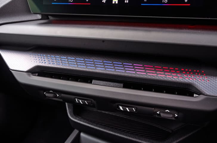 BMW 2 Series ambient lighting on dashboard 