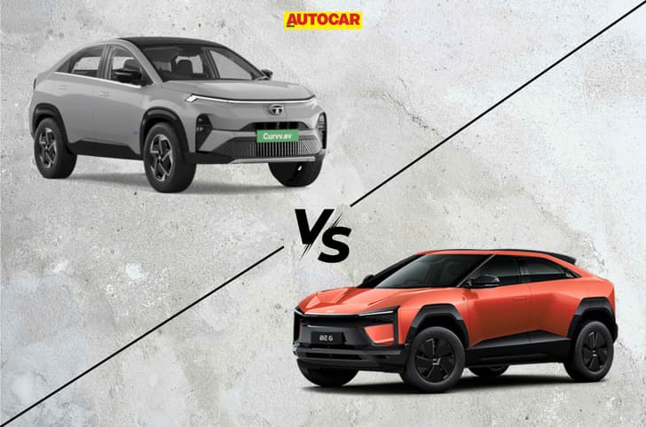 Mahindra BE 6 vs Tata Curvv EV entry level variant comparison Mahindra BE 6 vs Tata Curvv EV entry level variant comparison