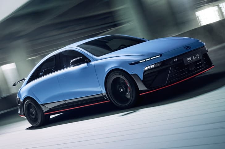 Hyundai Ioniq 6 N front action Hyundai Ioniq 6 N front action