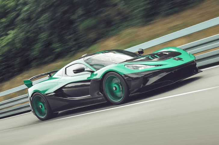 Rimac Nevera R on track