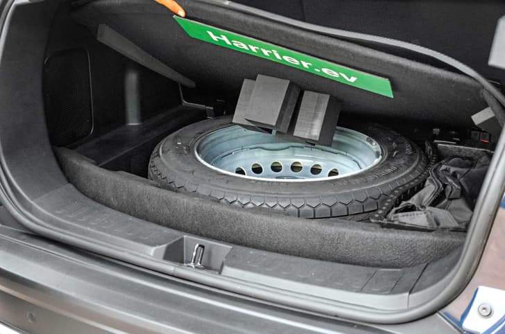 Tata Harrier EV spare tyre Tata Harrier EV spare tyre