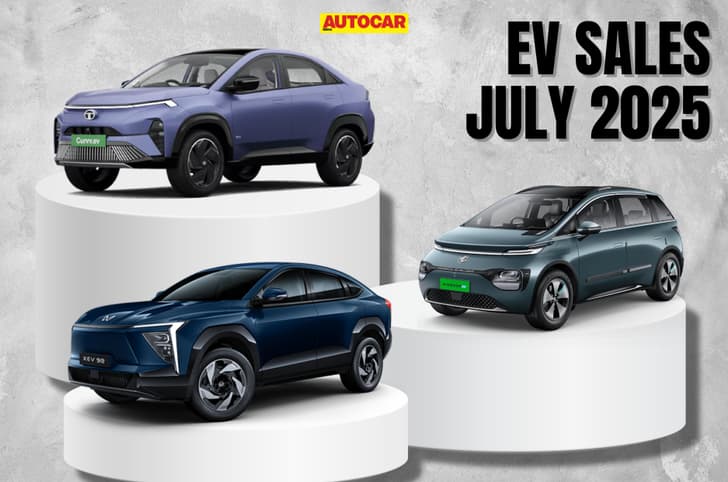 Top EV car sales July 2025 