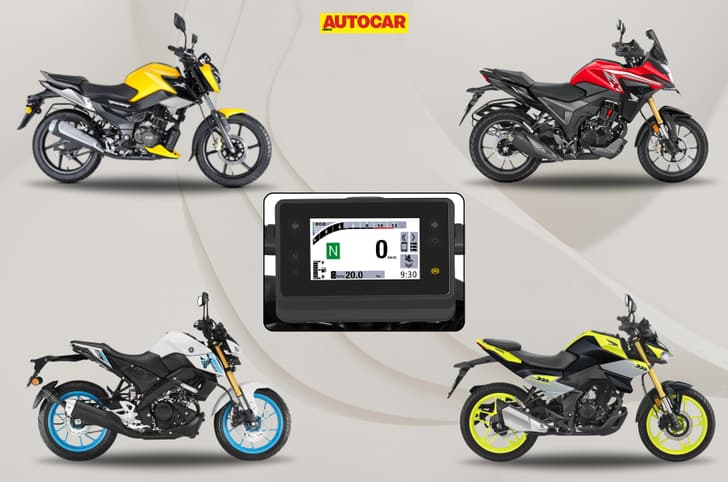 Most affordable bikes in India with a TFT display