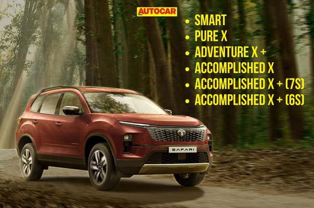 2025 Tata Safari variants and features explained