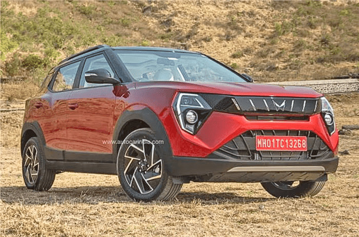 Mahindra XUV 3X0 exterior red colour